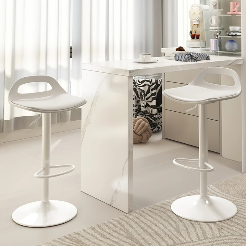 

Restaurant Adjustable Bar Chair Swivel White Office Lifting Bar Stool Counter Height Lounge Sgabello Cucina Alto Home Furniture