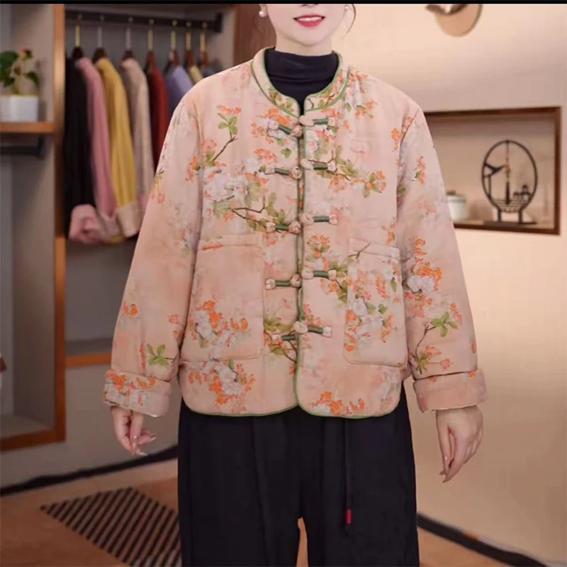 

Высококачественная зимняя модная утягивающая повседневная свободная женская хлопковая куртка на пуговицах, верхняя одежда Sli Meat, скрывающее пальто