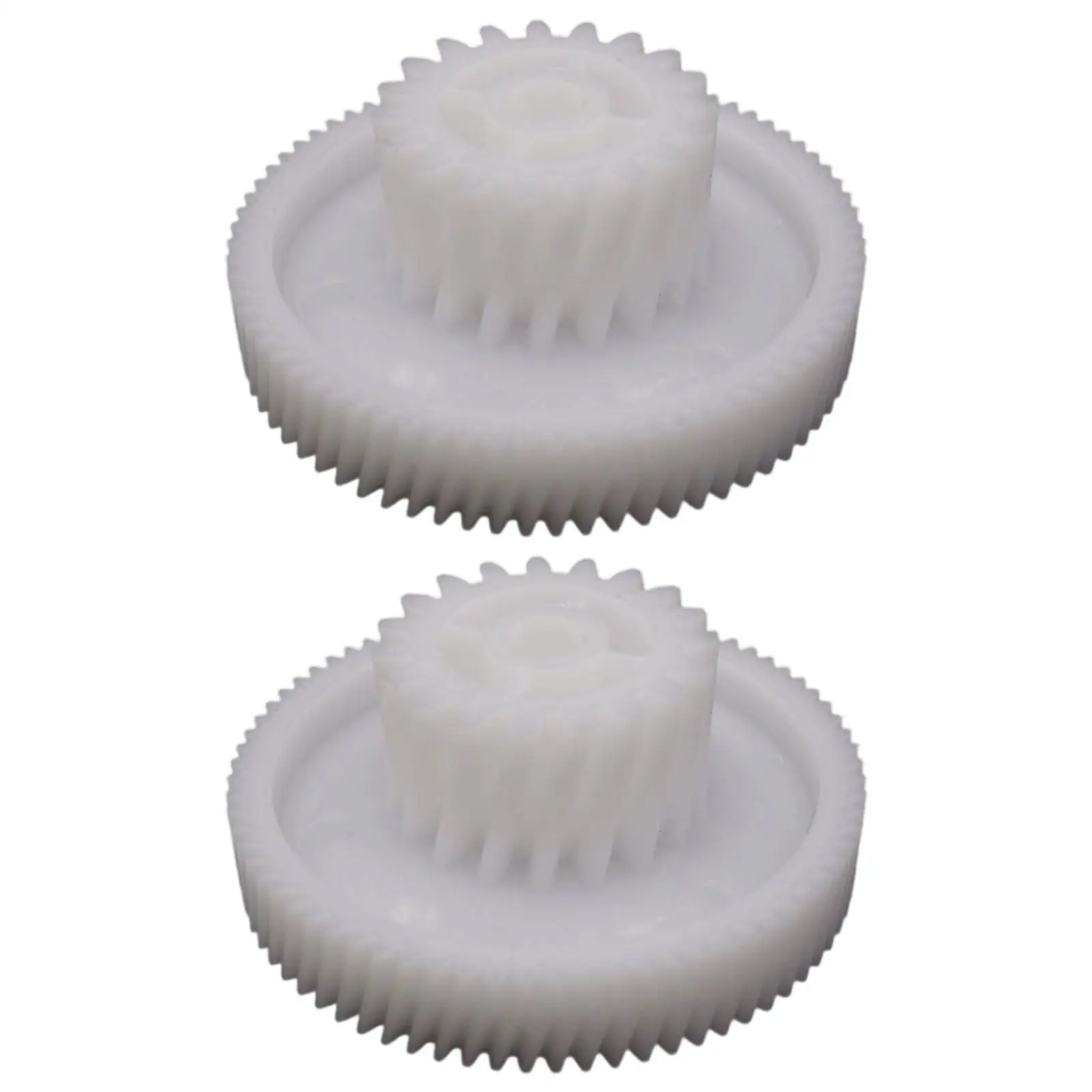 2 ชิ้นเกียร์สําหรับเครื่องบดเนื้อ 74/19 ฟันสิ่งที่แนบมาโปรเซสเซอร์เกียร์เครื่องบดเนื้อส่วนซ่อมสําหรับครัวเรือนห้องครัวเชิงพาณิชย์