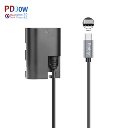 PD Paragraph LP-E6 LP-E6N Dummy Battery Power Adapter For Canon EOS R5 R6 5DS R 7D 6D 5D3 5D4 90D 80D 70D 60Da Camera