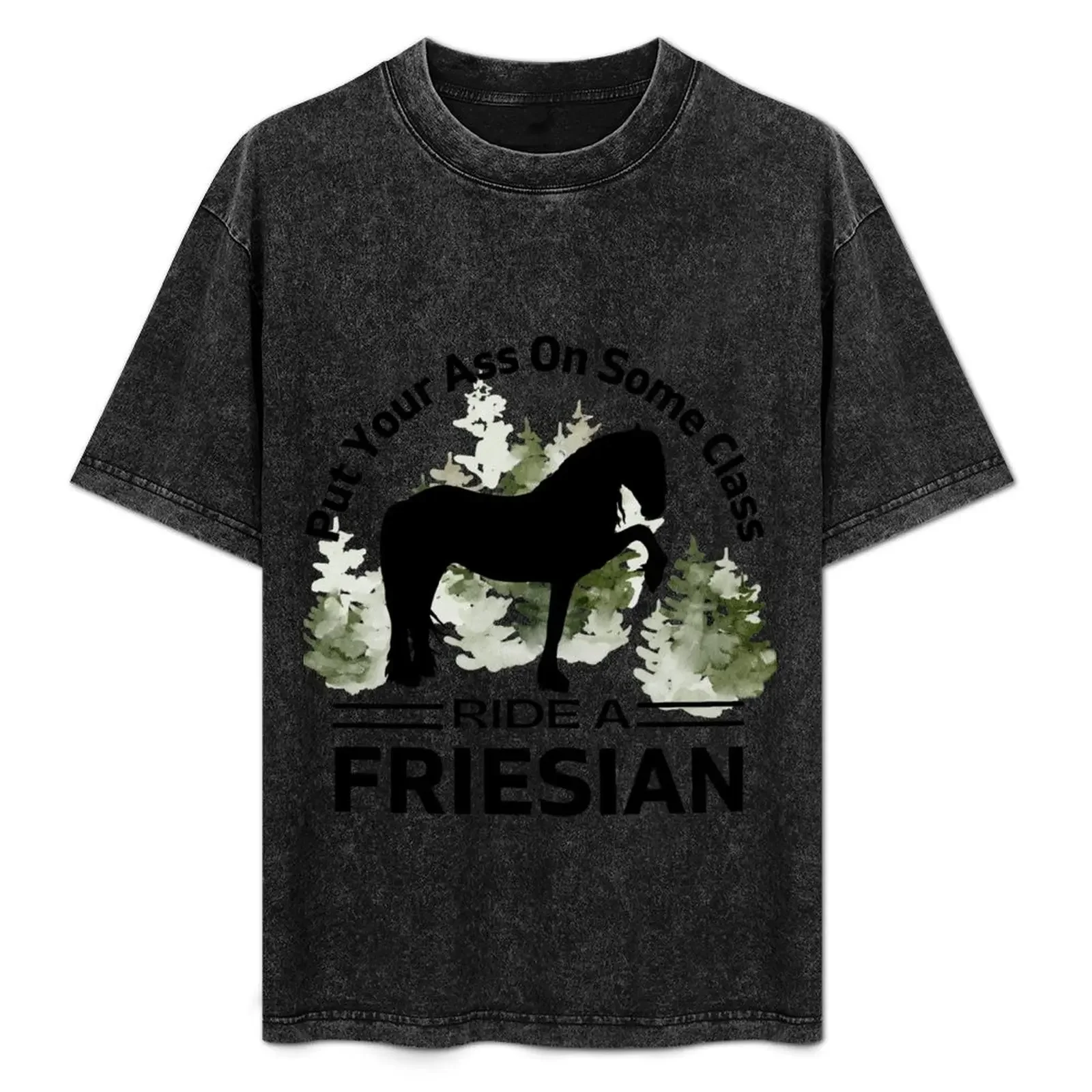 

Ride a Friesian T-Shirt Big Size Loose Fit Tee Shirt