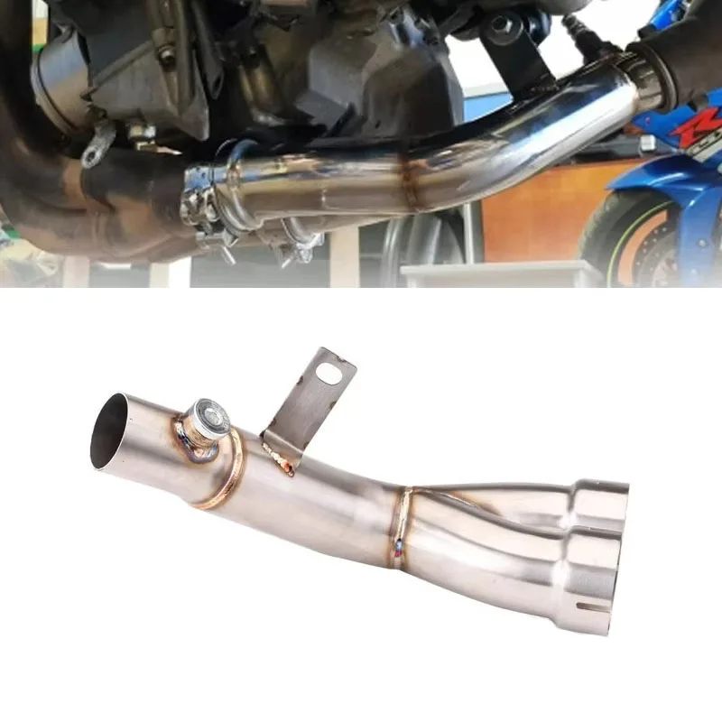 

For Yamaha YZF-R6 2006-2025 YZFR6 YZF R6 Escape 45MM Slip-On Motorcycle Original Exhaust Mid Link Pipe Muffler Connecting Pipe