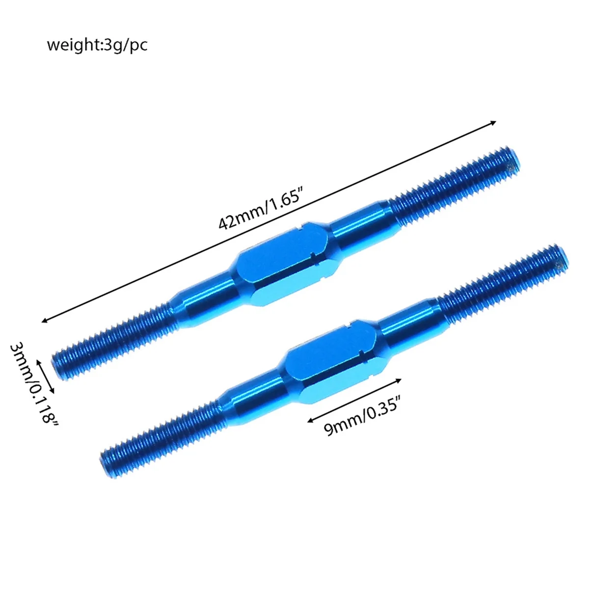 وصلة ربط المقطورة رمح ربط قضيب 54250 ل Tamiya RC ترقية أجزاء السيارة الملحقات 3x42mm