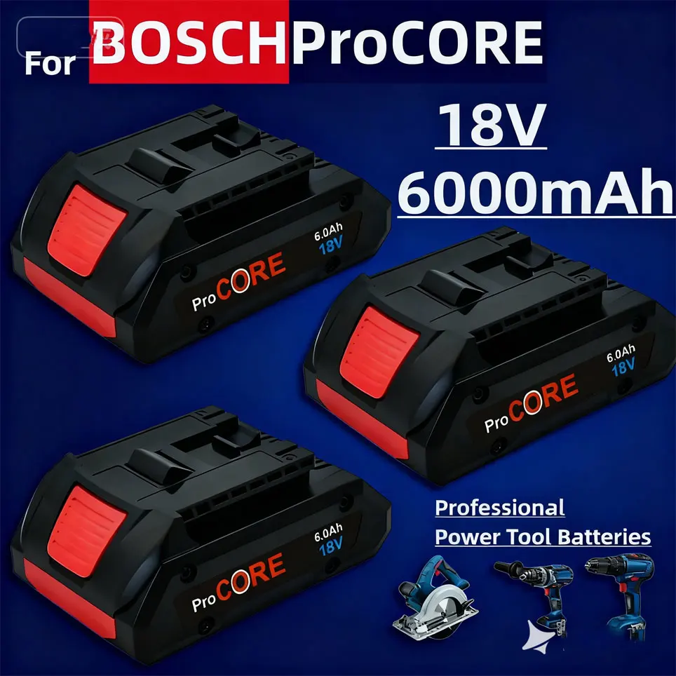 Für BOSCH Professional 18 V 21700 6,0 Ah Akku ProCORE 18 V Li-Ion Akku Ersatz für BAT609 BAT618 mit BMS
