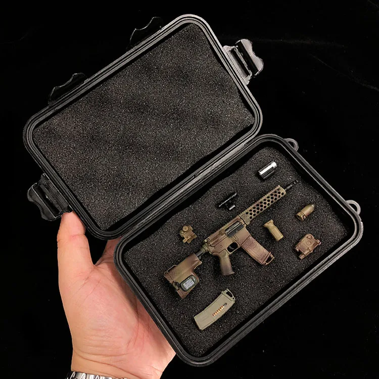 1/6 skala broń wojskowa zestaw akcesoriów wielofunkcyjny broń pudełko do przechowywania wyświetlacz pudełko sceny dla 12 "Model postaci