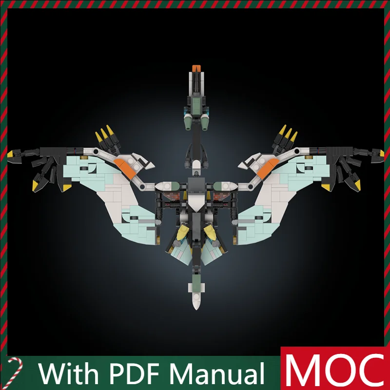 

398 PCS MOC Waterwing Mecha Model With Multicolor Modular DIY Building Blocks Kids Assembly Display Toys Festival Surprise Gift