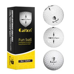 Pelotas de Golf de alta precisión y resistencia para adultos, Caiton-6, 3 piezas, más de 40 yardas, rendimiento de nivel de juego