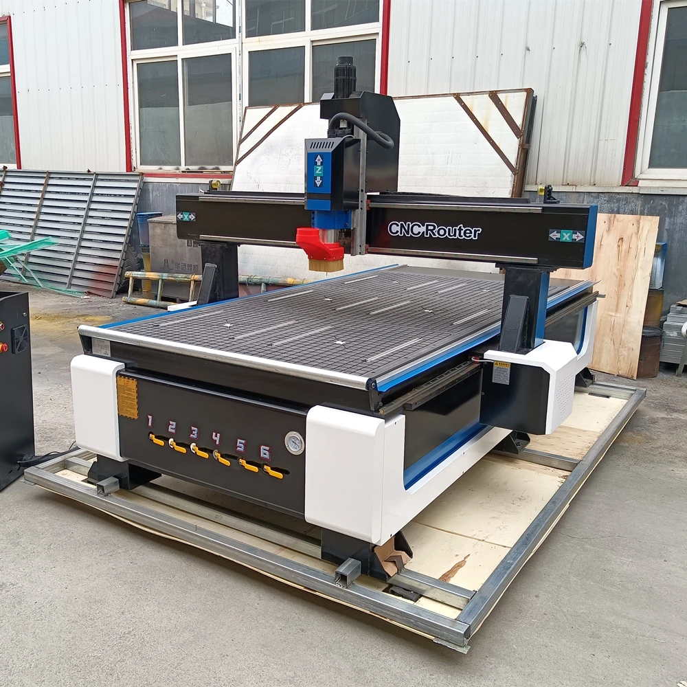 Mach3 Control Artcam Type3 Software G Code آلة قطع الخشب 1325 4 * 8Ft CNC Router لألومنيوم الرخام