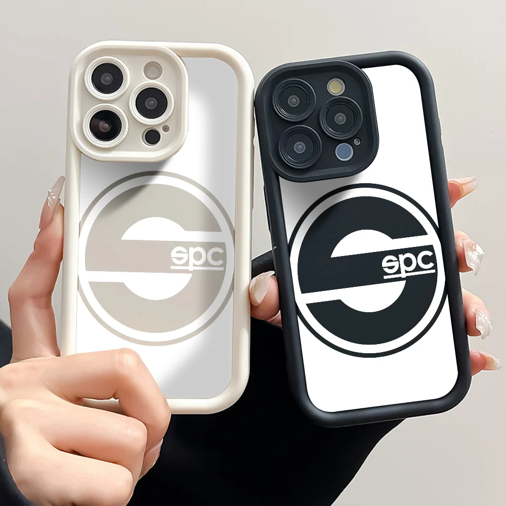 

1 шт. чехол для телефона с логотипом S-Sparco для iPhone 16 15 14 13 Pro Max 11 12 Plus, черный силиконовый чехол