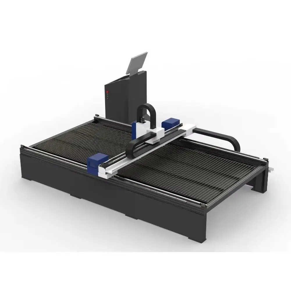 

New 4015 3000W Fiber Laser Cutting Machine 3-Axis Gantry System with 220v Water Cooling for Metal Supports BMP Format