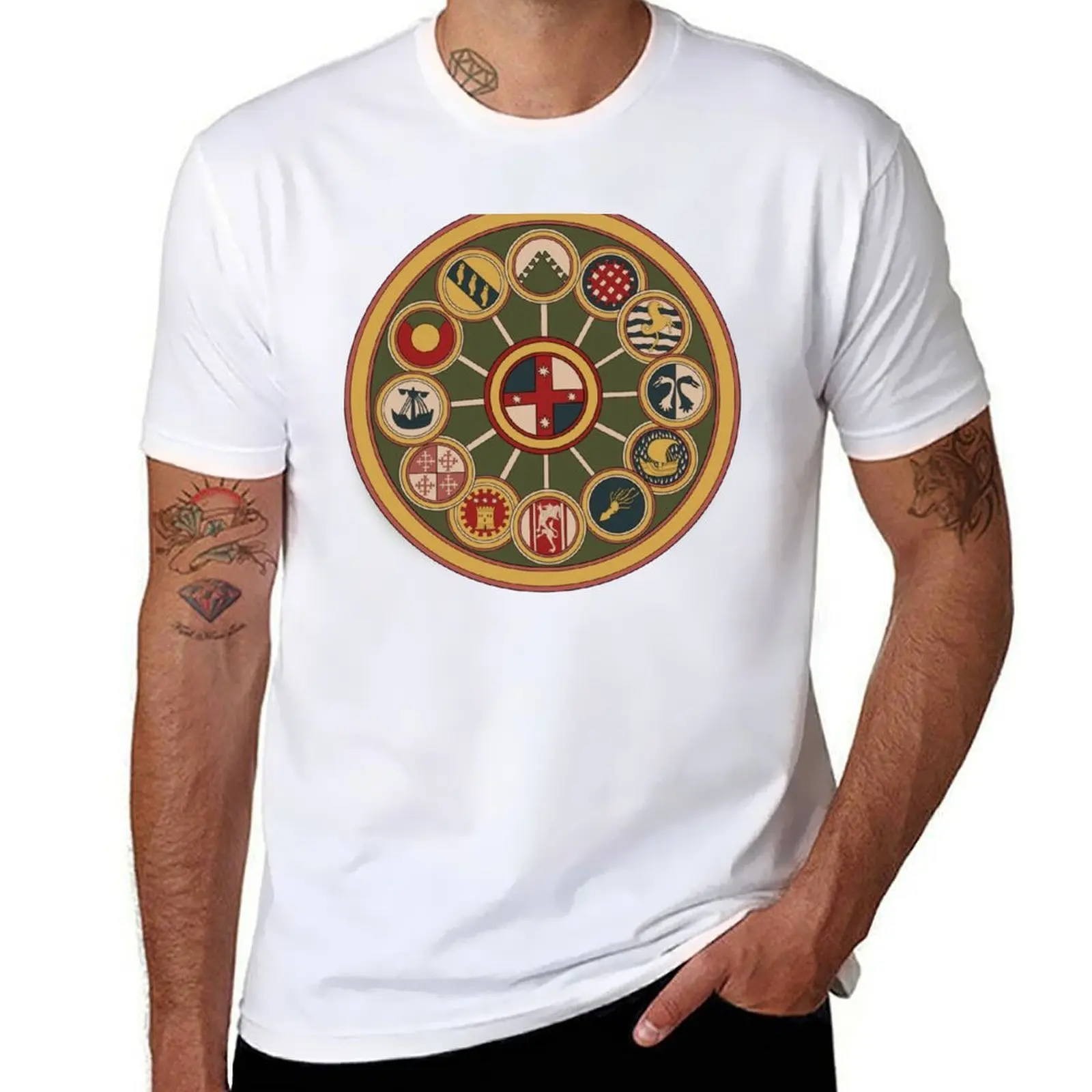 

The Twelve Tribes of Lochac T-Shirt t shirts for man pack white t shirts for man cotton soft T-Shirt