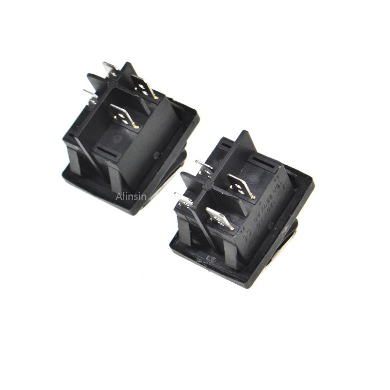 1PCS 20A KCD4 4PIN stainless steel Push Button with light rocker Switch ON/OFF 16A/250V 4 pin waterproof boat power switch