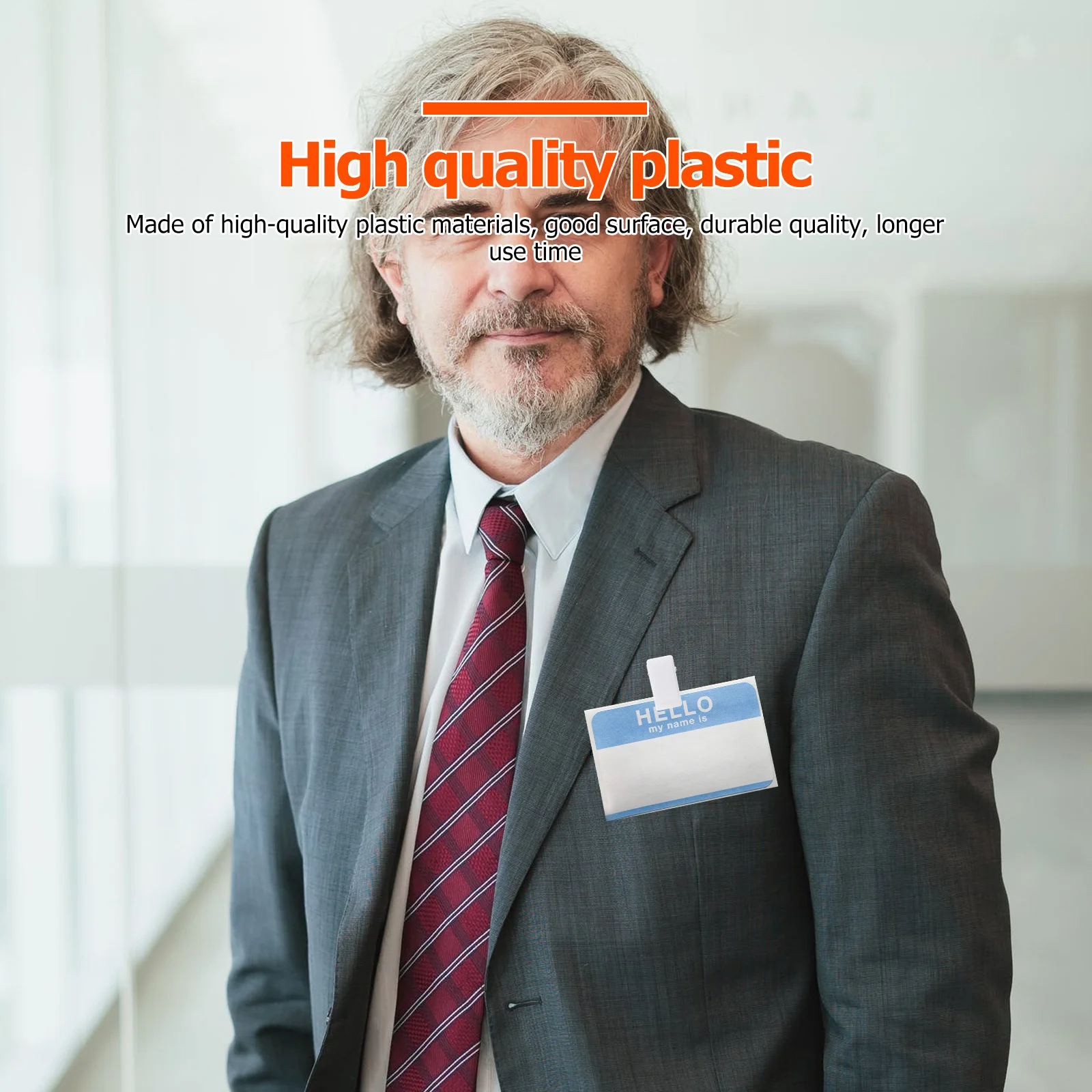 

25pcs Plastic Badge Clamps Home Supply Shirt Clips For Id Cards Work Certificates Mini Garment Fixing Tools Card