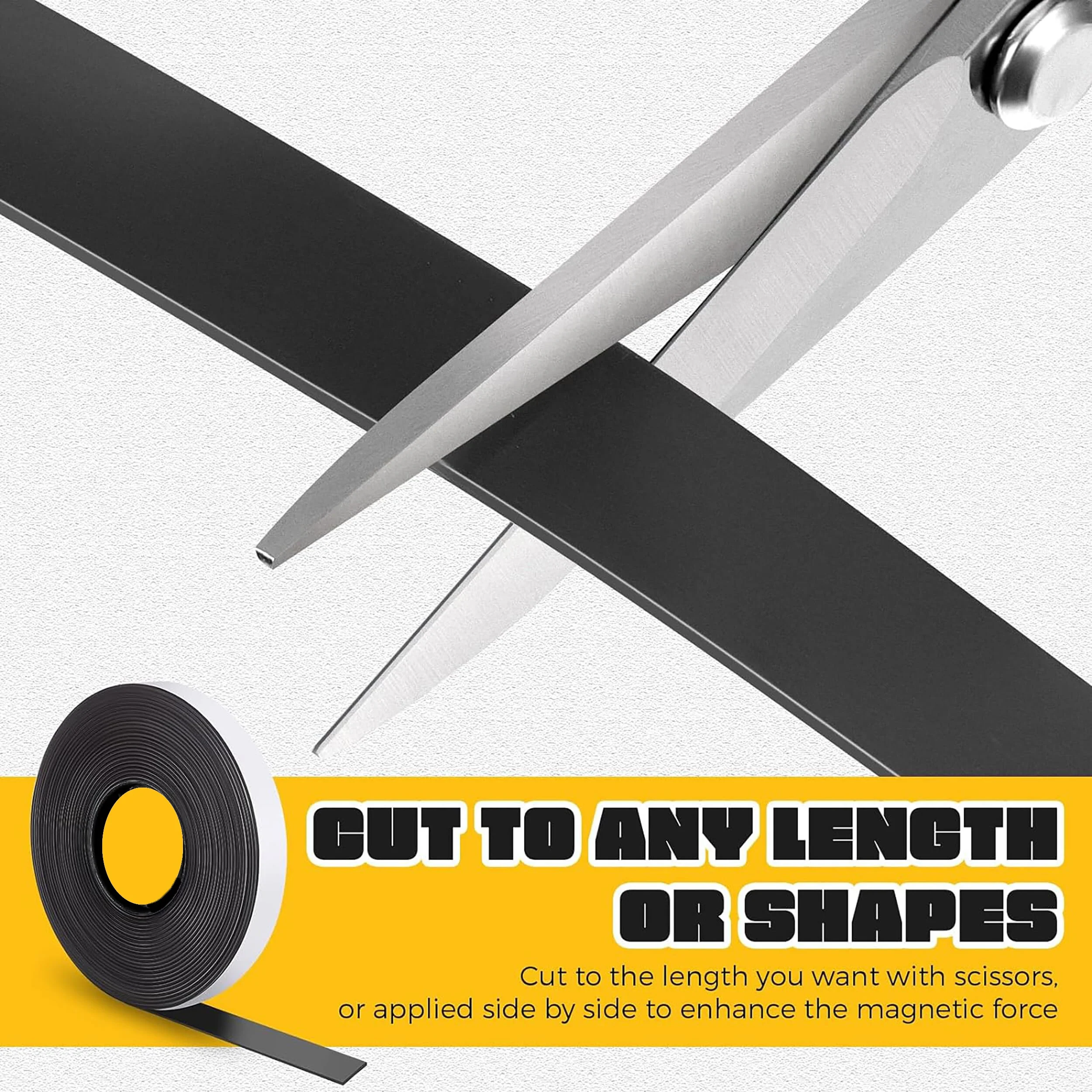 

Self-Adhesive Flexible Magnetic Tape For Hanging Tools Home Decoration Christmas Halloween Waterproof Anti-Corrosion