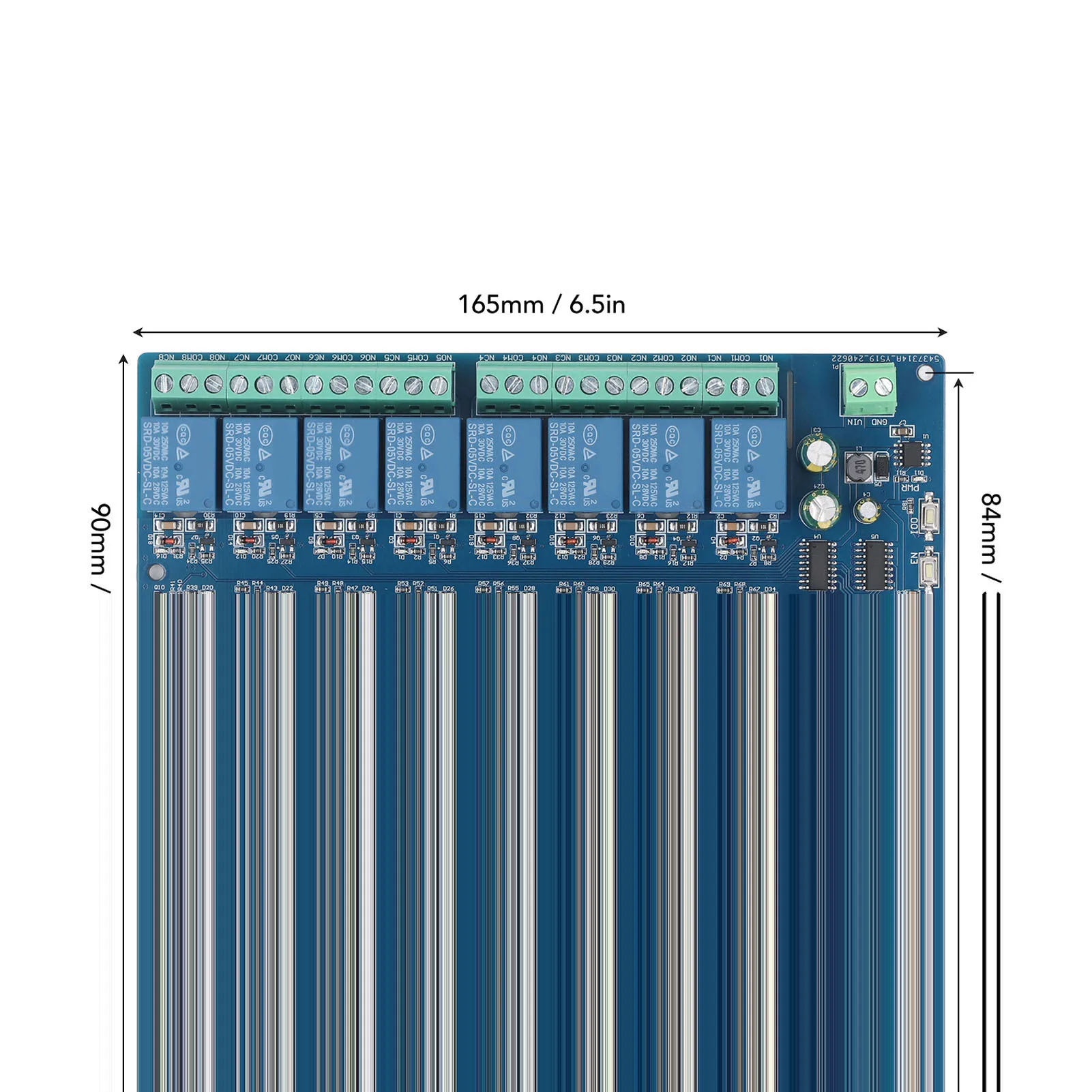 Relay Board Relay Module Board 16 Channel for ESP32-WROOM Relay Development Board for Smart Home DC5-12V Relay Development Board