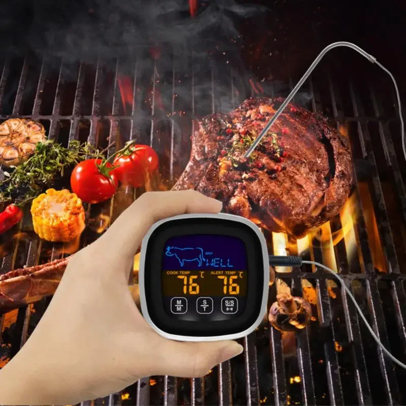 Kitchen Electric Food Thermometer Digital Kitchen Cooking Food Meat Thermometer With Probe For BBQ Smoker Grill Oven