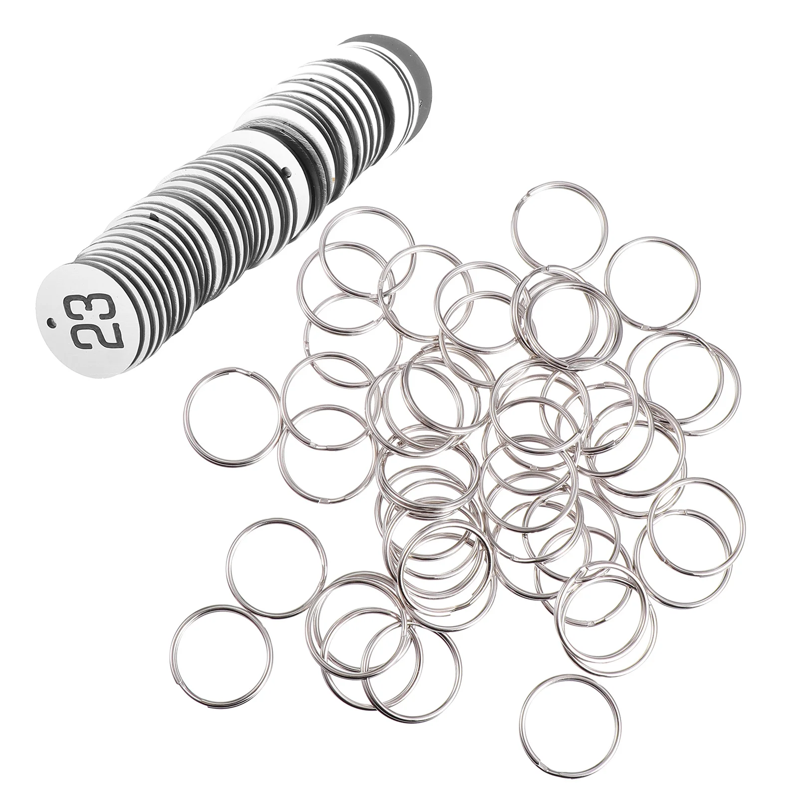 50 قطعة علامة أرقام أقراص بلاستيكية محفورة مستديرة لخزانة الجدول حانة مطعم الصالة الرياضية فندق مكتب مستودع حلقة رئيسية السفر #2