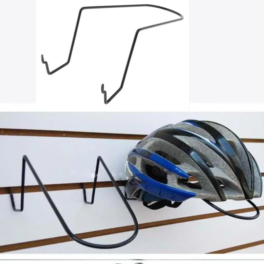 Metal Wall Mounted Helmet Holder Rack Hats Storage Display Hanger Stand