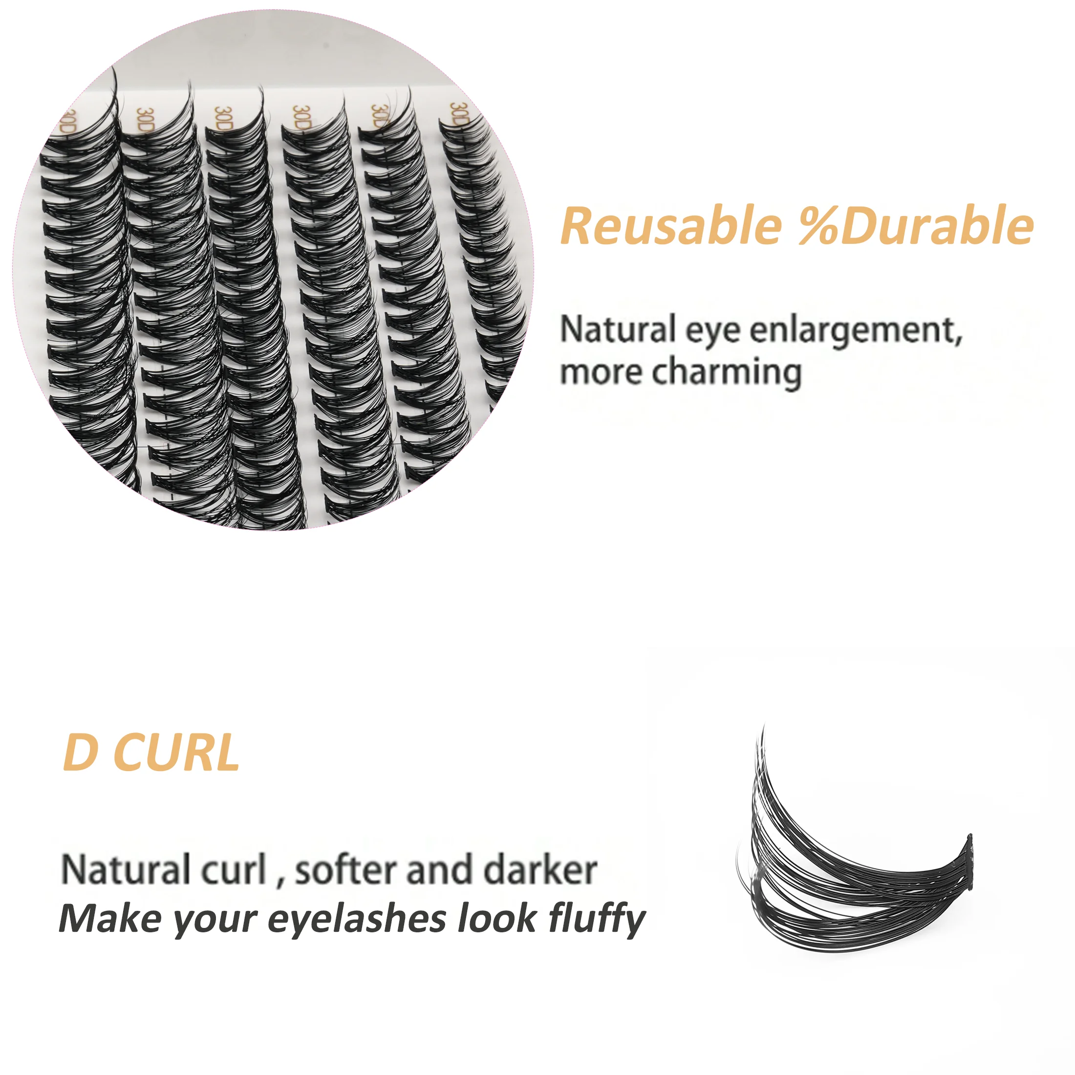 240 pièces de cils en grappes - Eyelash Extension Individual avis et prix