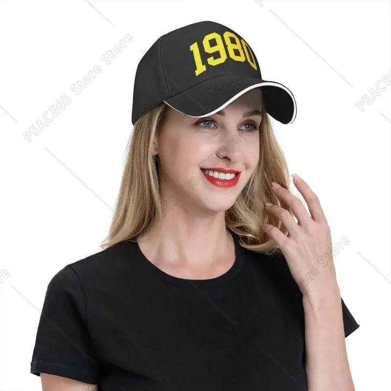 Classic Born In 1980 Baseball Cap Women Men Personalized Adjustable Adult Dad Hat One Size