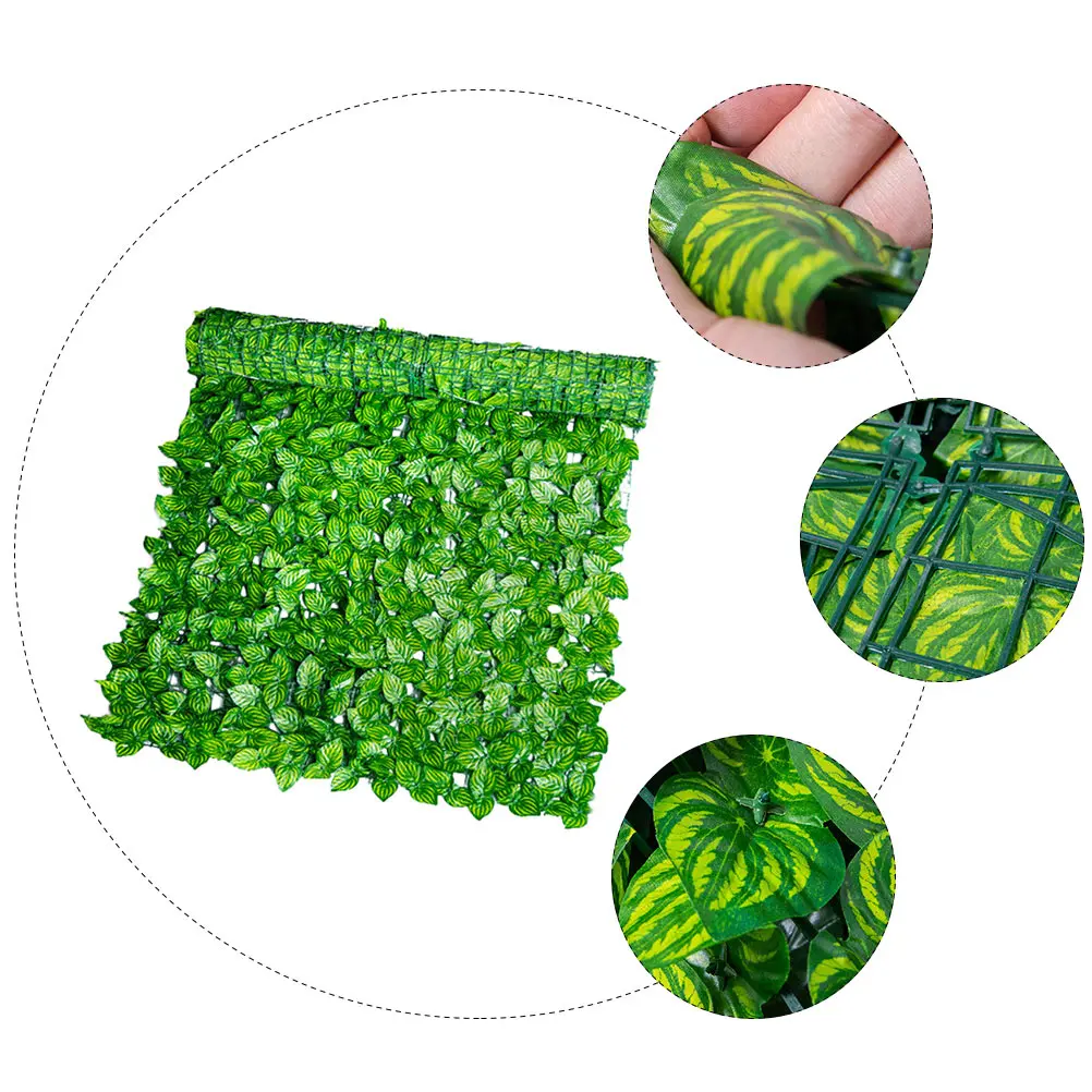 

1Pcs Artificial Leaf Net Large Simulation Plant Fence Decor Garden Wall Balcony Lawn Green Leaf Ornament Fence Decor