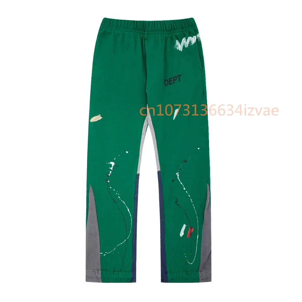 Dept Letter Print Sweatpants Fashion Brand Autumn and Winter Loose Casual Sports Pants for Men and Women