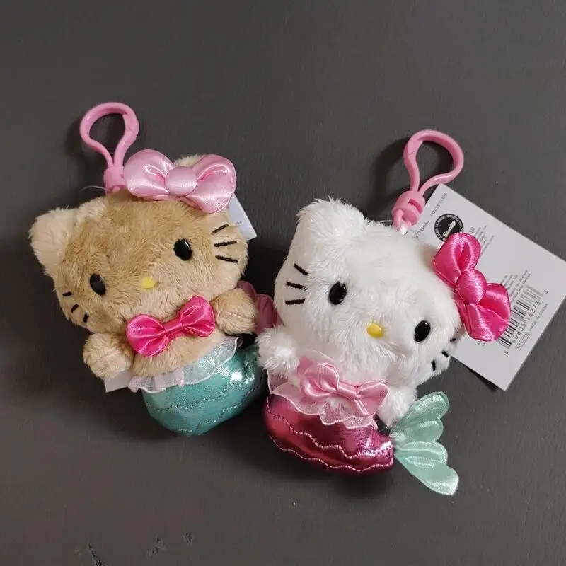 

Милый плюшевый брелок Hello Kitty, мини-подвеска для сумки, очаровательная мультяшная мягкая игрушка-кукла, идеальный подарок для девочек и фанатов