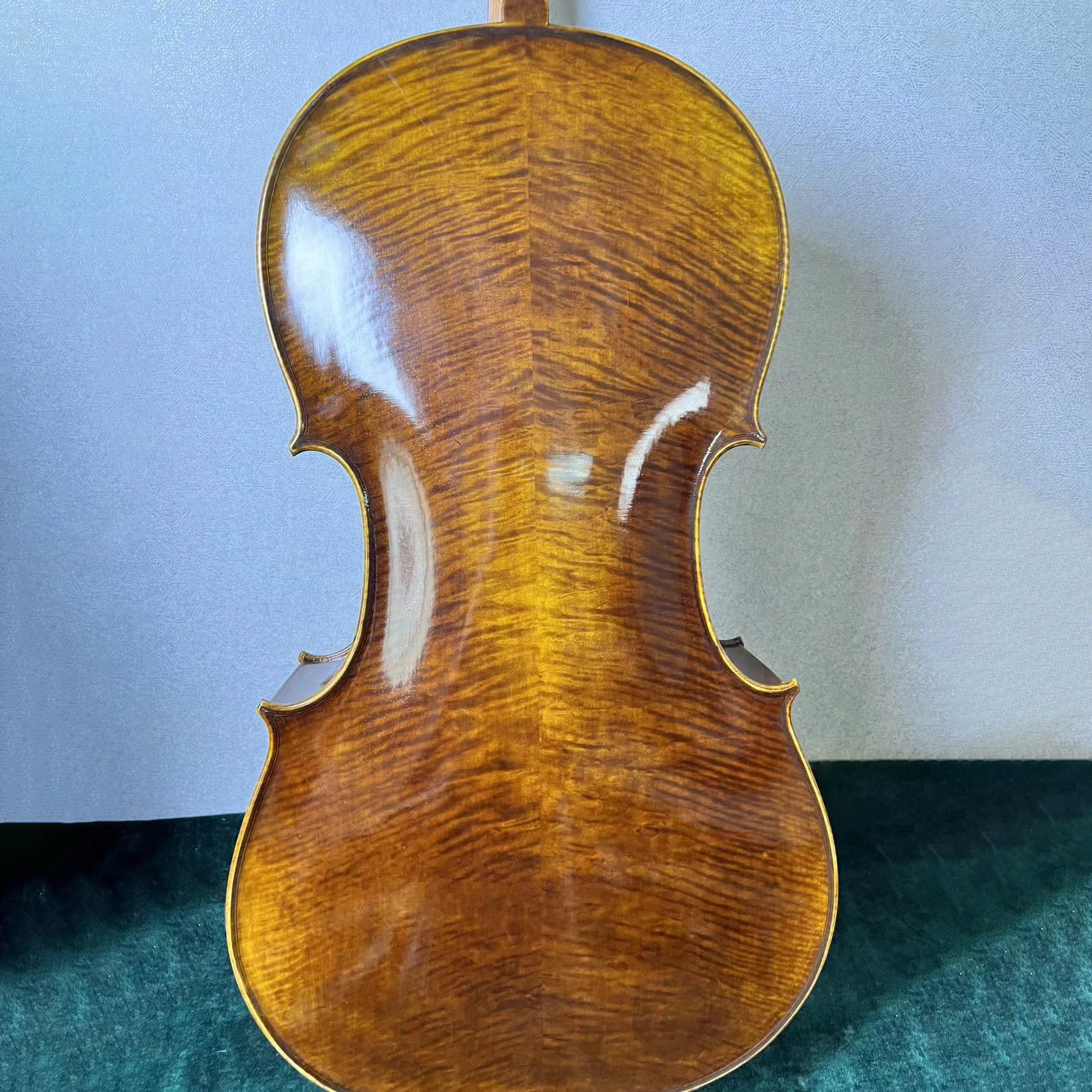 professional High quality handmade cello maple 4/4 solid wood Italian oil-based varnish cello stringed instrument violoncello