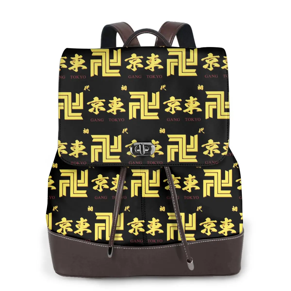 Anime Tokyo Swastika Character Bookbag School Student Bags Hiking Travel Daypack for Women Fashion Derma Backpack