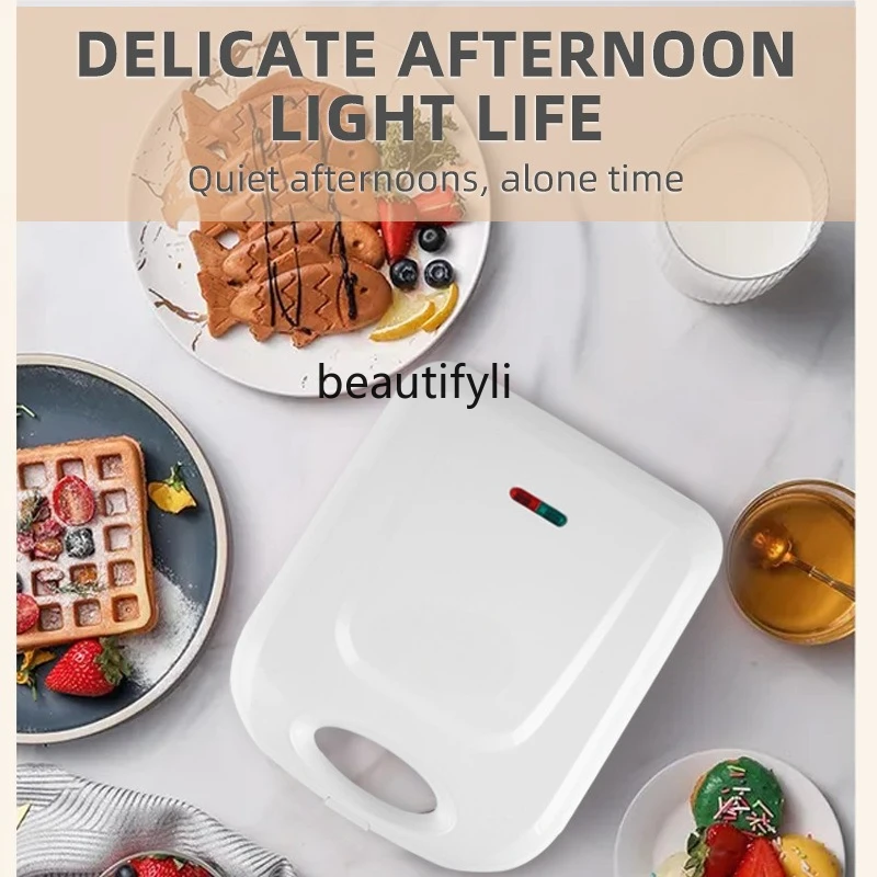 Household bread machine double-sided heating