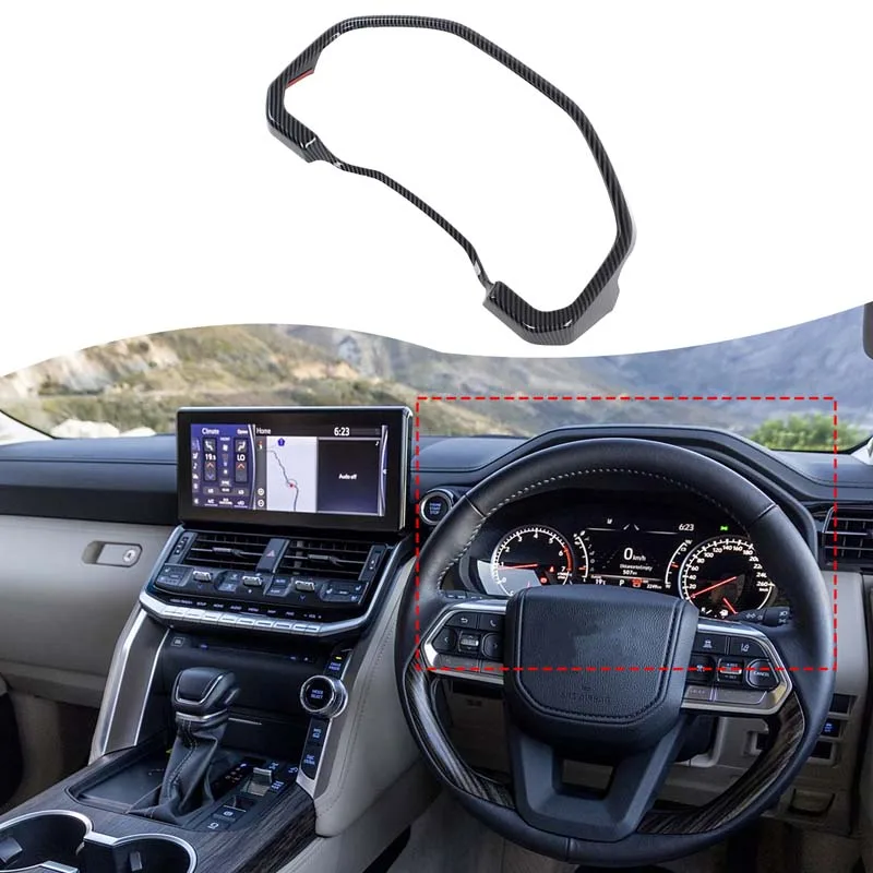 Car Speedometer Frame Trim Sticekr Instrument Panel Frame Trim Sticker Car Accessories For Toyota Land Cruiser LC300 2023-2026