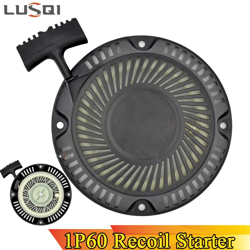 Lusqi Recoil Puxar Mão Starter Gasolina Cortador de Escova para 1p60 1p64 Cortador de Grama Motores Começar a Reparar Parte