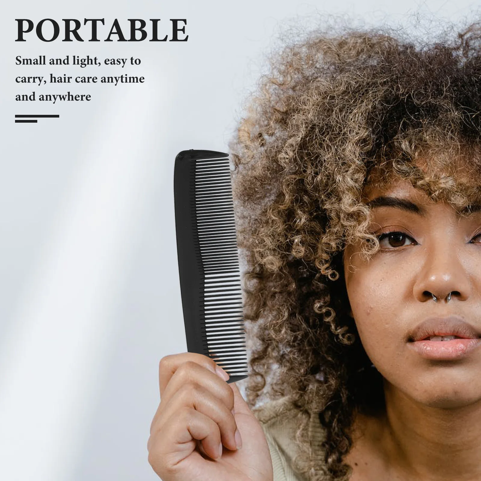 

50pcs Mini Combs PP Material Portable Detangler Comb Set for Hair Styling Women Men Travel Shower Use