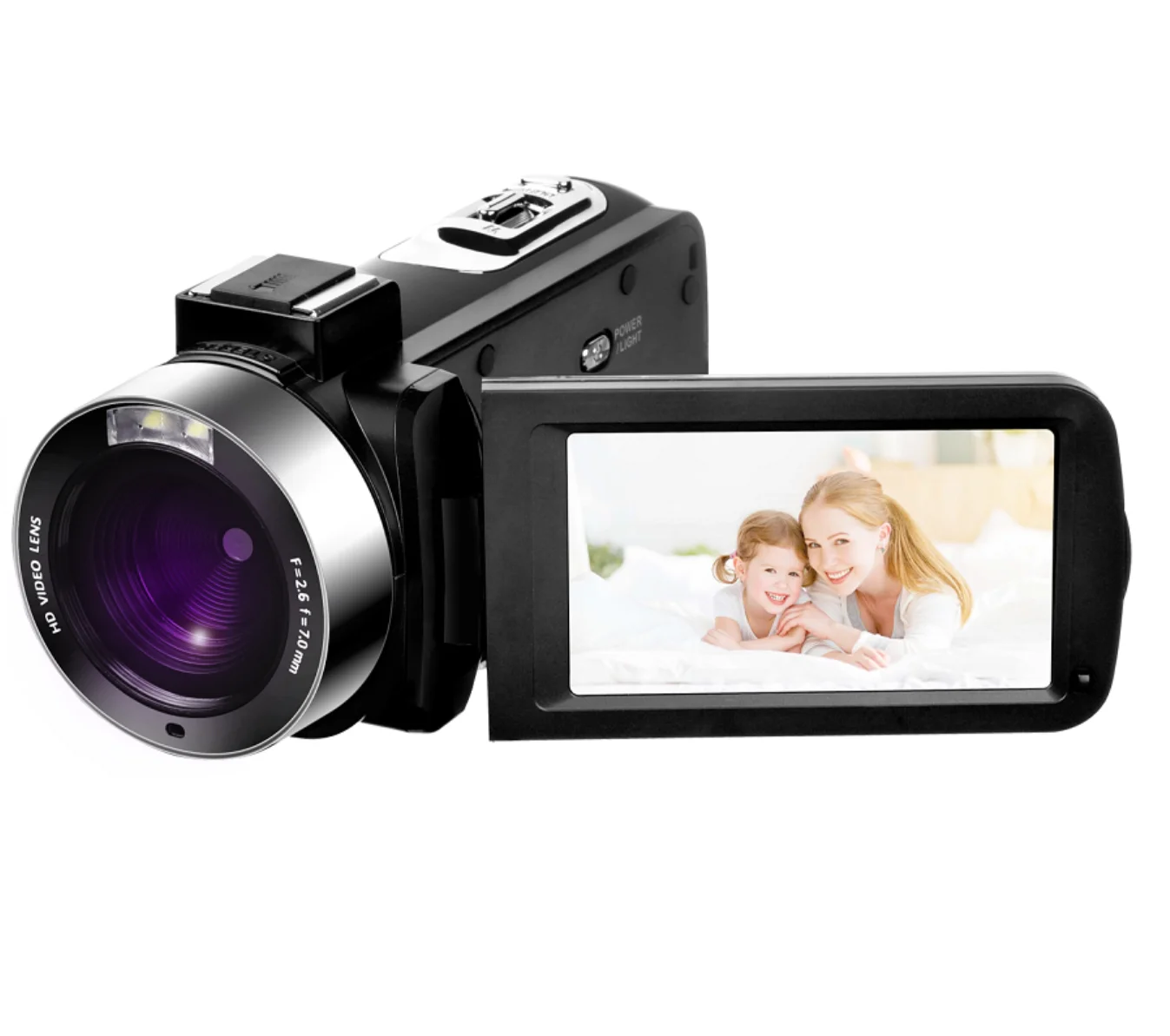 

STLF Wireless 4K HD with Night Vision 3" Touch Display 18X Zoom 270° Flip Screen & Remote for Home Party