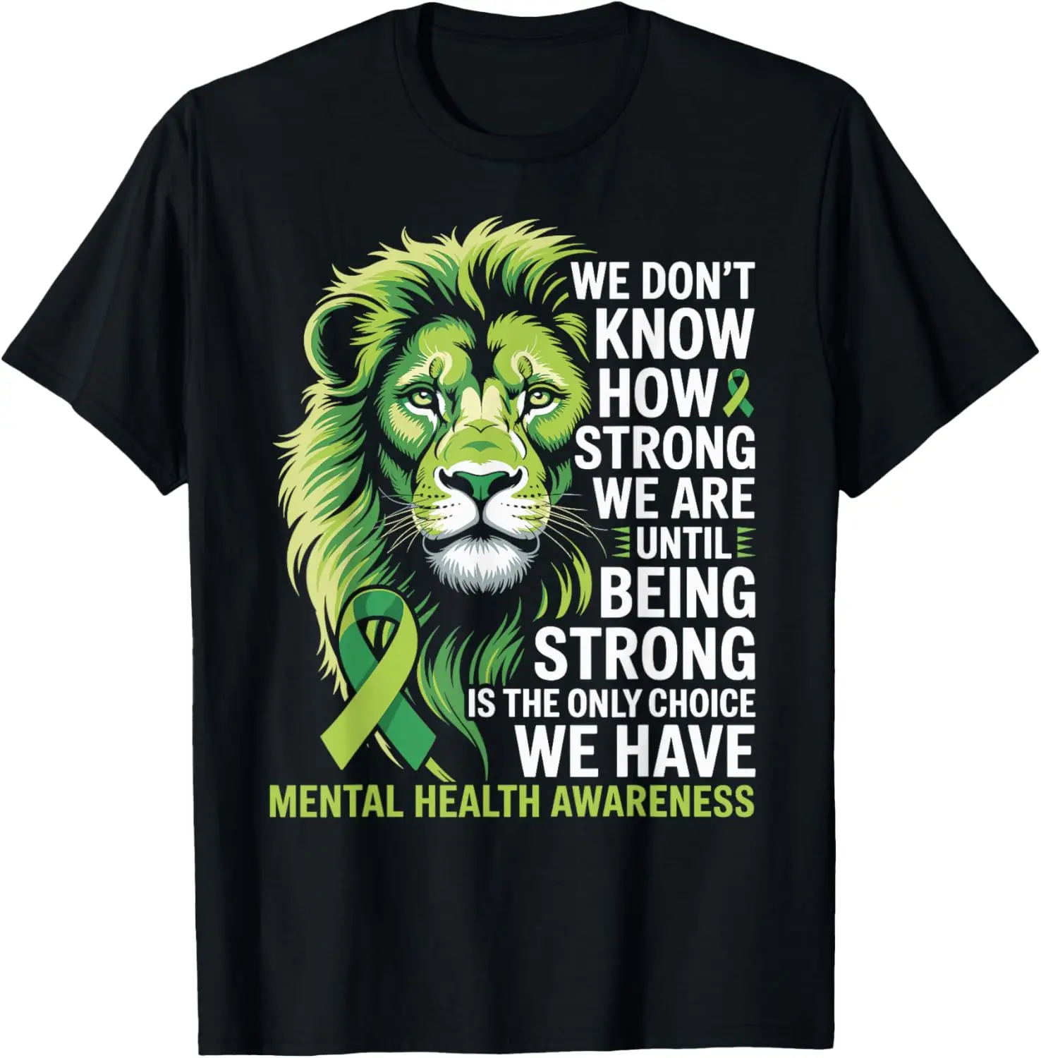 Awareness Month World Mental Health Day T-Shirt 100% Cotton Trendy Y2K Short-Sleeve Tee – Soft, Quick-Drying, & Moisture-Wicking; Ideal for Sports or Casual Wear; Great Gift for Christmas or Halloween.