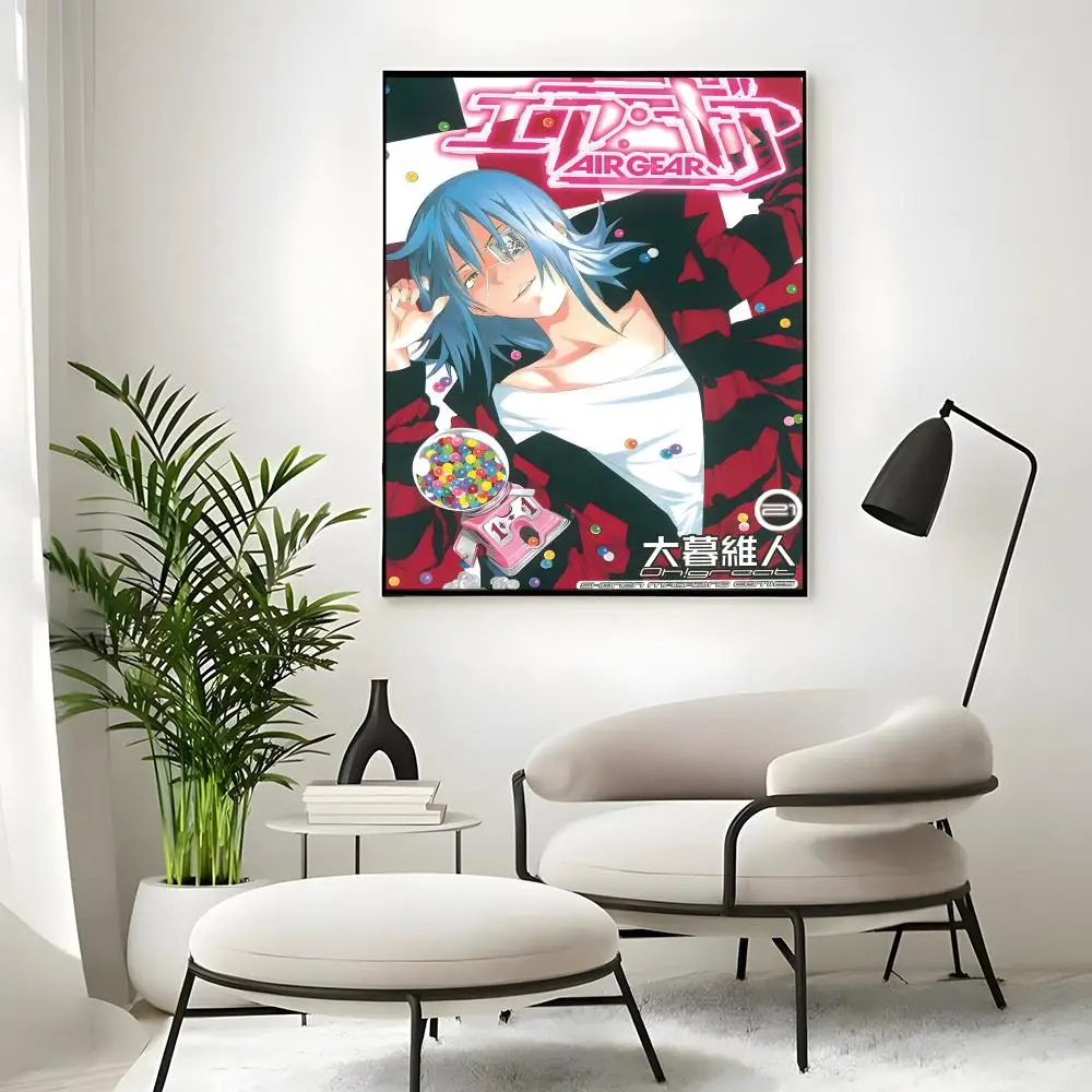 Anime Air Gear Poster Self-adhesive Art Waterproof Paper Sticker Coffee House Bar Room Wall Decor view 3