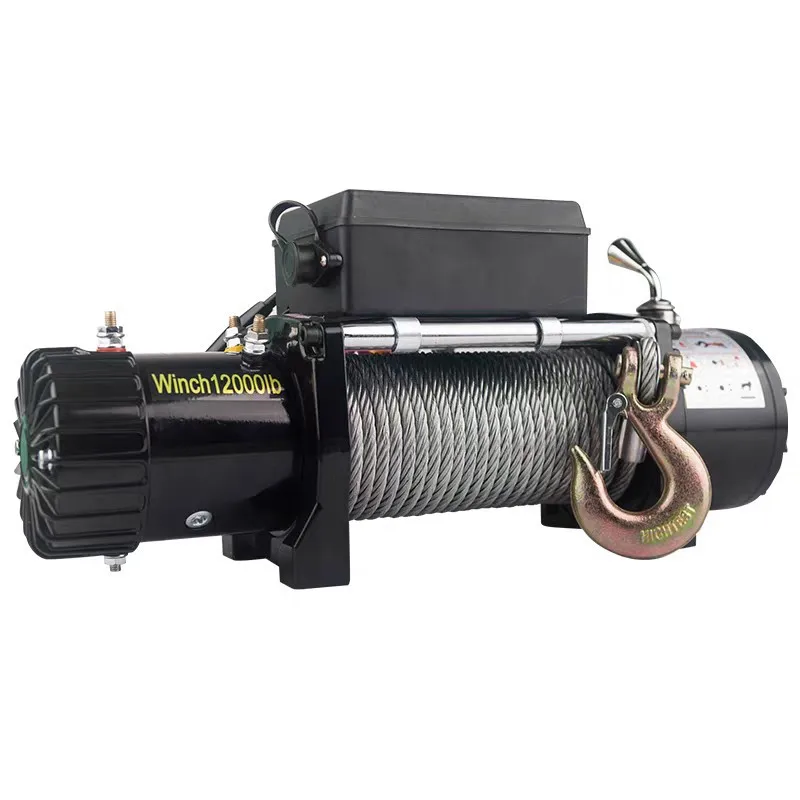 Verricello elettrico 12v camion fuoristrada auto 24v auto-salvataggio domestico piccola gru verricello tirando trapianto di riso mucca a velocità singola