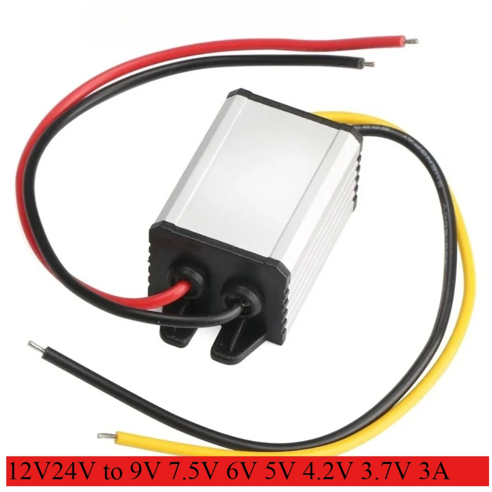 12V24V to 9V 7.5V 6V 5V 4.2V 3.7V 3A DC/DC Buck Power Converter Voltage Step Dowm Power Supply Voltage Regulator Transformer