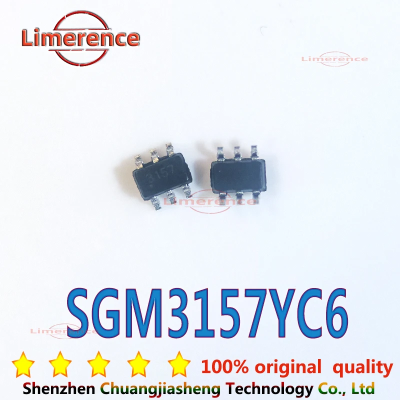 50PCS SGM3157YC6/TR screen printing: 3157 SC-70-6 single pole double throw analog signal switch chip