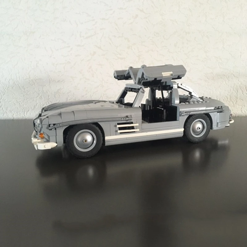 1452PCS 300SL Gullwing Coupé Classic Retro Vehicle MOC Car Model Bricks Set Creative Collection Building Blocks DIY Toy for Gift