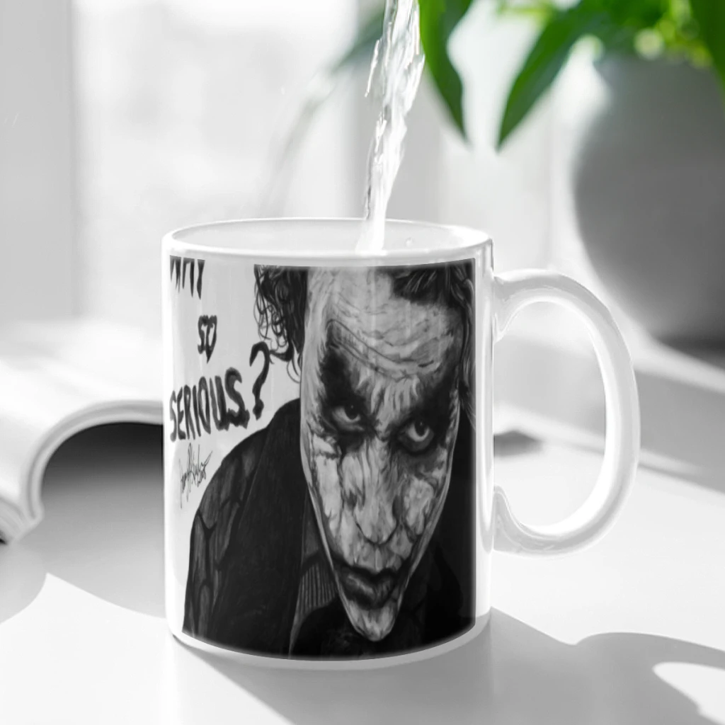 Movie Joker Coffee Mug 11oz Fun Ceramic Coffee Tea Cocoa Cup Handle Tea Drink Cup