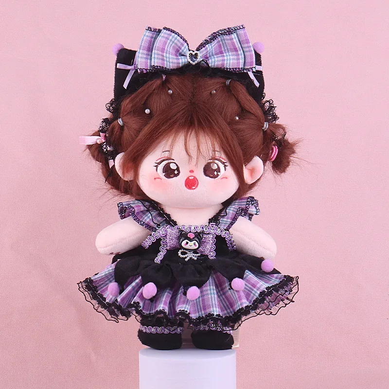 Lovely Lolita 20cm Cotton Doll Clothes Princess Dress Girl Dolls Clothes Doll Accessories Plush Doll Clothes Kids Girls Toy Gift