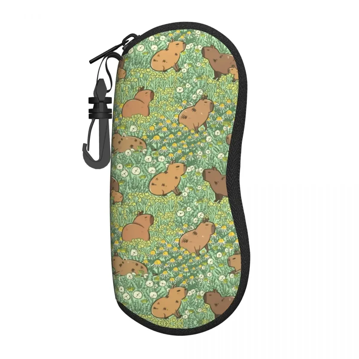 Benutzerdefinierte süße riesige Cavy Capybara Collage Shell Brillen Schutz Hüllen Männer Frauen Sonnenbrillenetui Brillenetui