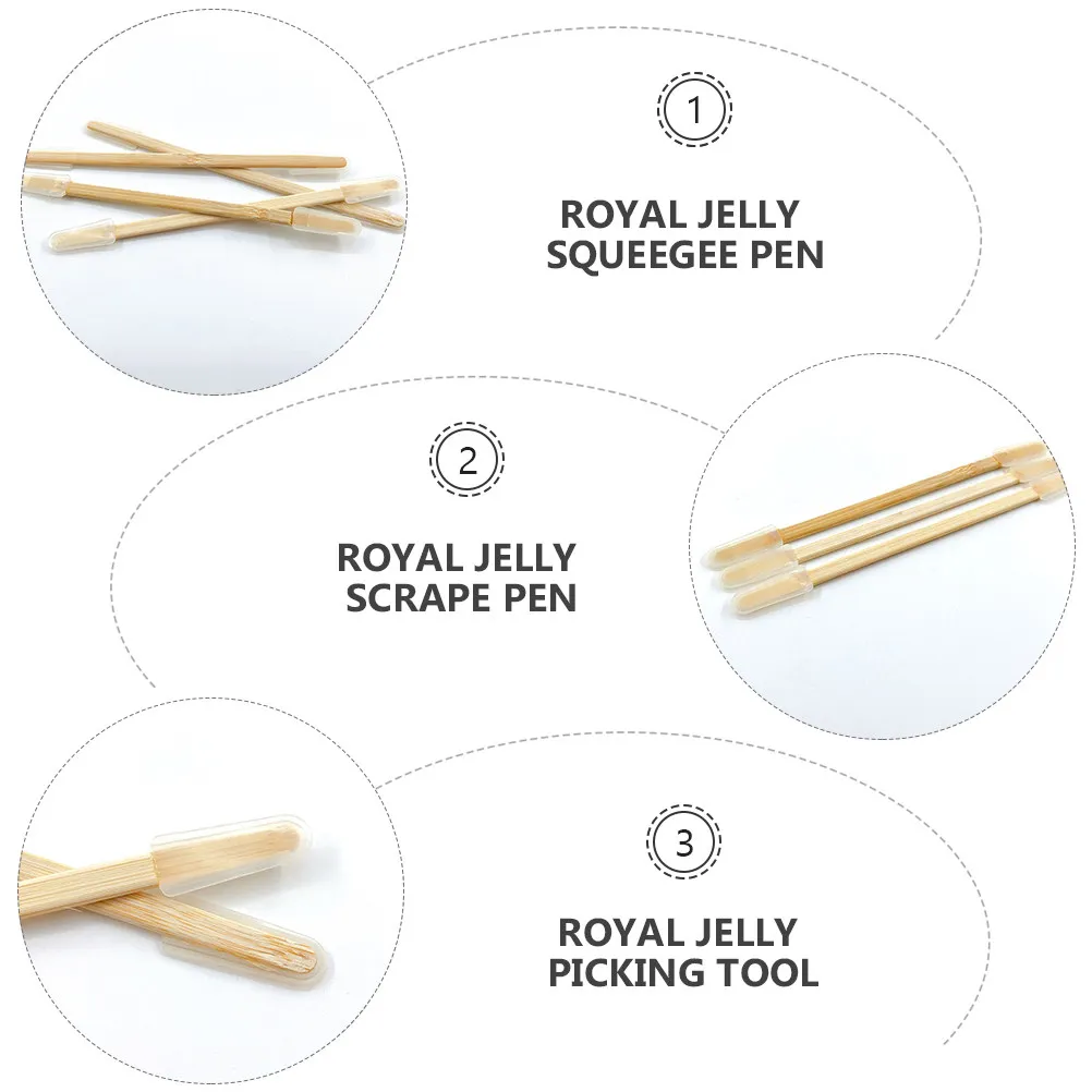5 Pcs Royal Jelly Beekeeping Tool Squeegee Pen Scrape Equipment Scrapping