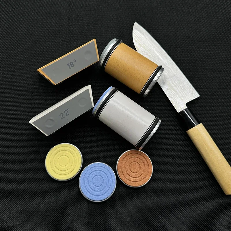 

4-Angle 15/18/20/22° Roller Knife Sharpener New Colors Rolling Sharpeners Professional Grinding System Diamond Sharpening Stone