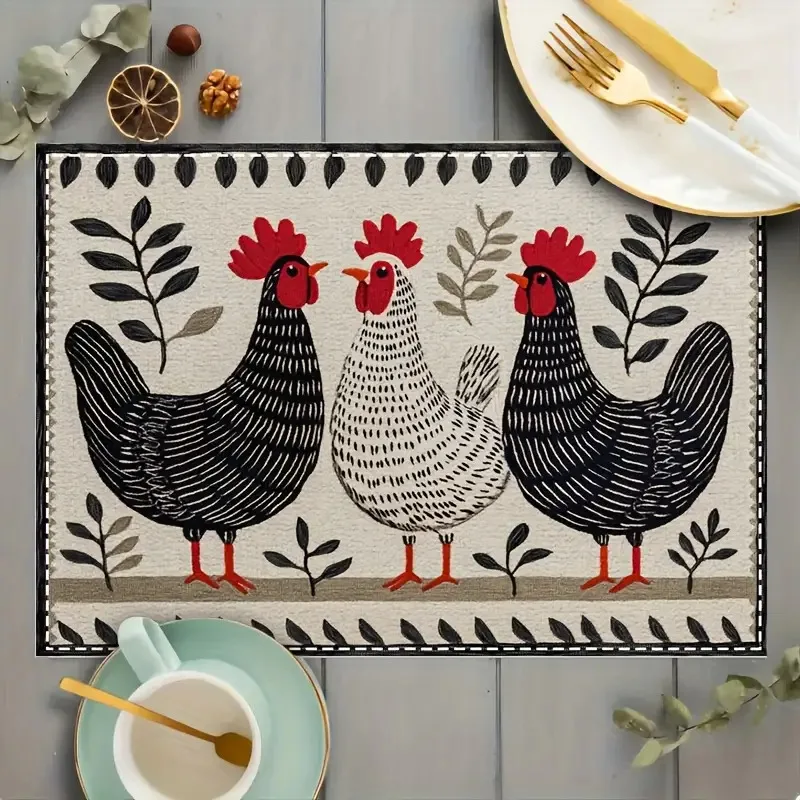 Featuring A Vintage Country Chicken Design Perfect For Home Decor Birthday Presents Holiday Gifts And Kitchen Or Party 30x40cm