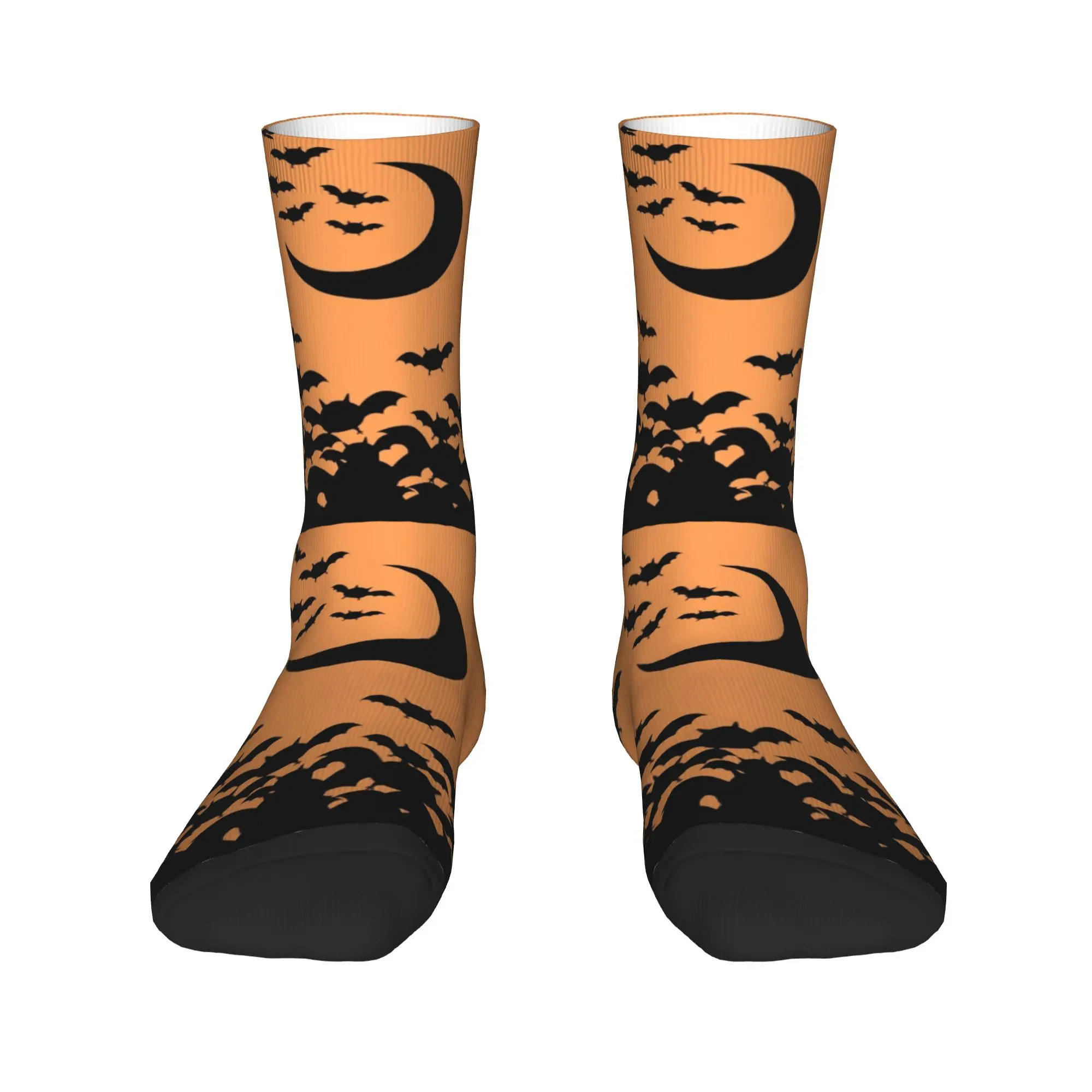 

Cute Men's Spooky Cute Halloween Bats Goth Occult Witch Dress Socks Unisex Breathbale Warm 3D Printing Crew Socks