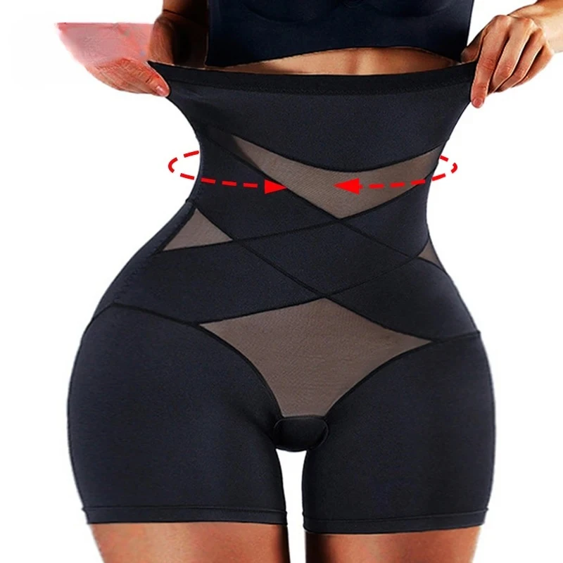 Damen High-Waist Trainer Bodyshaper Höschen Bauchkontrolle Körperformende Shapewear Korsett Unterwäsche
