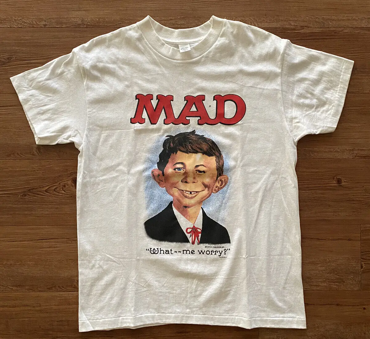 Rare New L 1987 MAD Magazine Mail Away Alfred E Newman Promo Vintage T Shirt