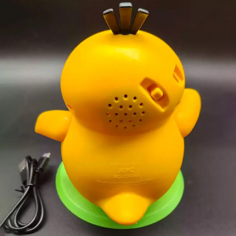 Anime Psyduck Action Figures Immovable ornament Dancing Swing Sounding Duck Model Dolls Portable Music Box Toy Xmas Gift view 3